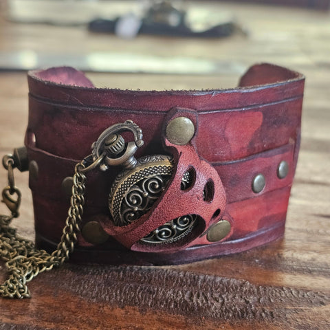 Bracelet montre steampunk steampunk médiéval fait main | Atelier AnJo