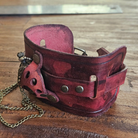 Bracelet montre steampunk steampunk médiéval fait main | Atelier AnJo