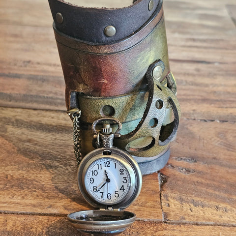 Bracelet montre steampunk steampunk médiéval fait main | Atelier AnJo