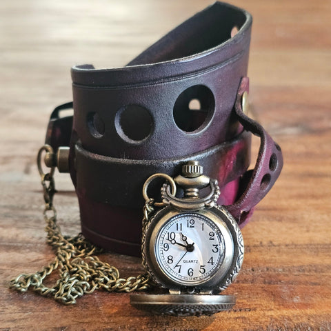 Bracelet montre steampunk steampunk médiéval fait main | Atelier AnJo