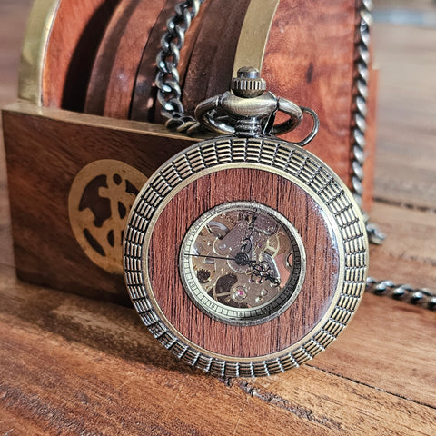 Montre à gousset mécanique steampunk