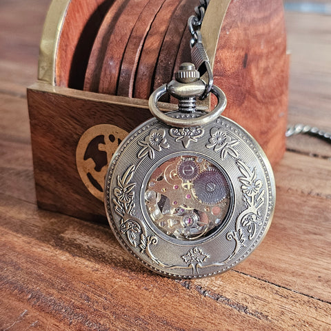 Montre à gousset mécanique steampunk