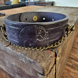 Bracelet cuir steampunk