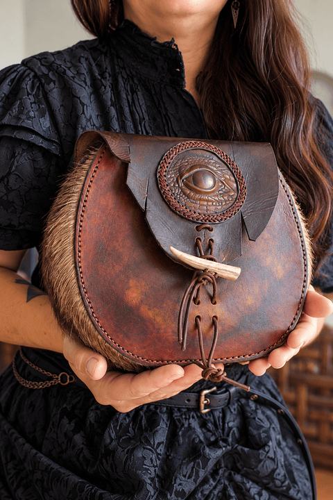 Sacs et bourses en cuir faits main — Styles médiéval et steampunk - Atelier AnJo