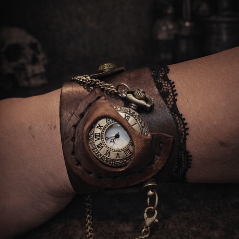 Bracelets Montres a gousset / steampunk / post-apocalyptique - Atelier AnJo