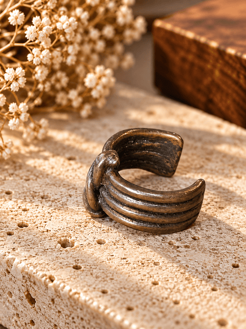 Bague « L’Attache » – Taille 50 steampunk médiéval fait main | Atelier AnJo