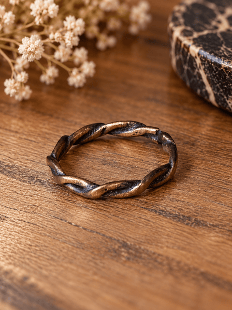 Bague « Liane » – Taille 60,5 steampunk médiéval fait main | Atelier AnJo