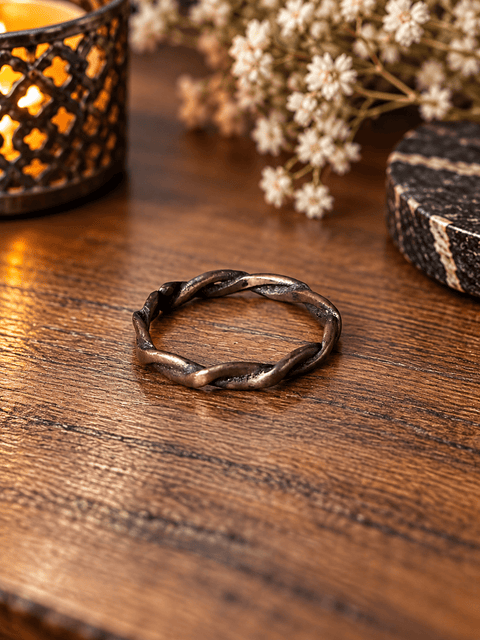 Bague « Liane » – Taille 60,5 steampunk médiéval fait main | Atelier AnJo