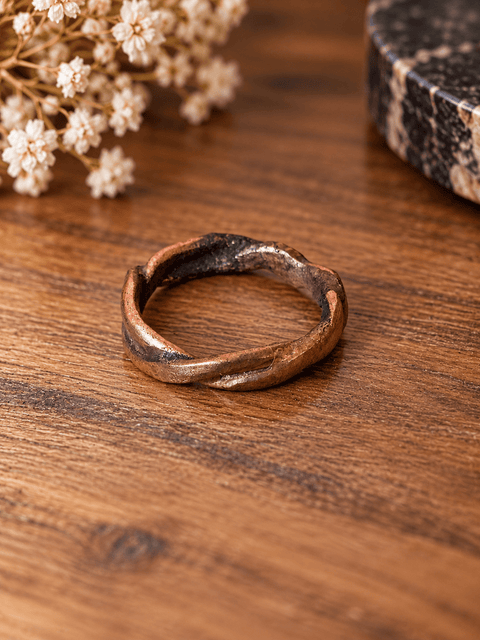 Bague « Sillage » – Taille 55,5 steampunk médiéval fait main | Atelier AnJo