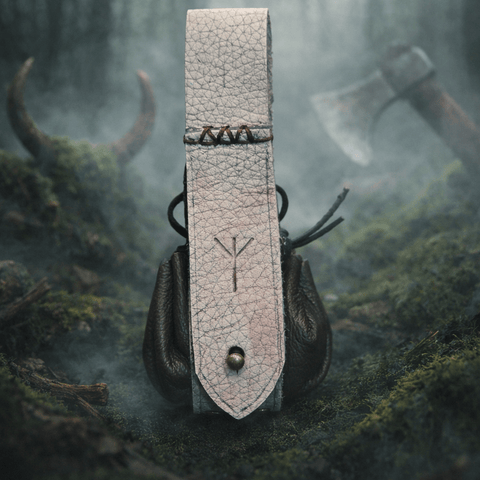 Bourse Runique steampunk médiéval fait main | Atelier AnJo