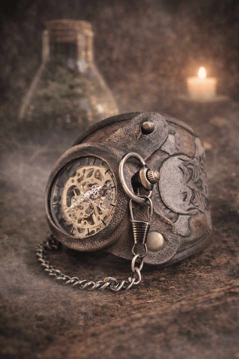 Bracelet montre steampunk pirate steampunk médiéval fait main | Atelier AnJo