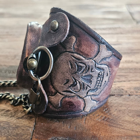 Bracelet montre steampunk pirate steampunk médiéval fait main | Atelier AnJo