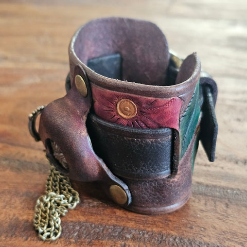 Bracelet montre steampunk steampunk médiéval fait main | Atelier AnJo