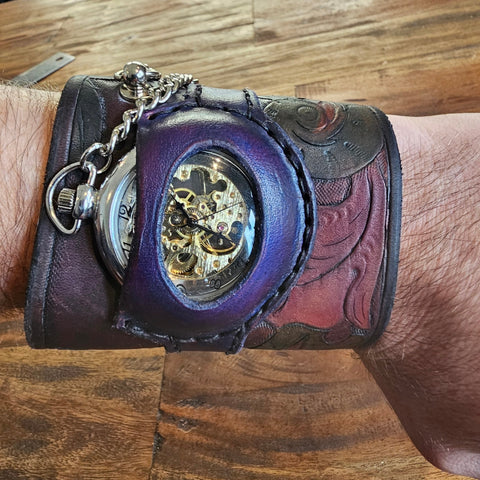 Bracelet Montre Steampunk. steampunk médiéval fait main | Atelier AnJo