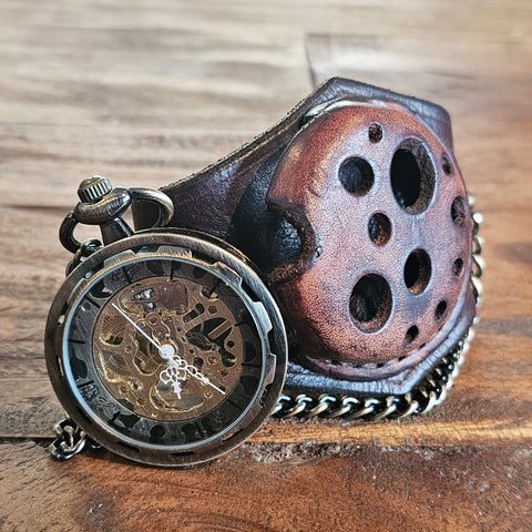Bracelet montre steampunk steampunk médiéval fait main | Atelier AnJo