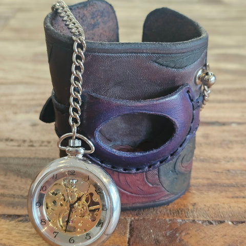 Bracelet Montre Steampunk. steampunk médiéval fait main | Atelier AnJo