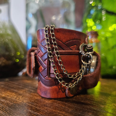 Bracelet montre steampunk steampunk médiéval fait main | Atelier AnJo