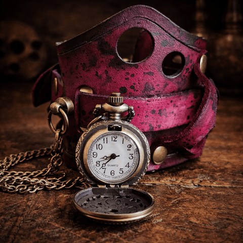 Bracelet montre steampunk steampunk médiéval fait main | Atelier AnJo