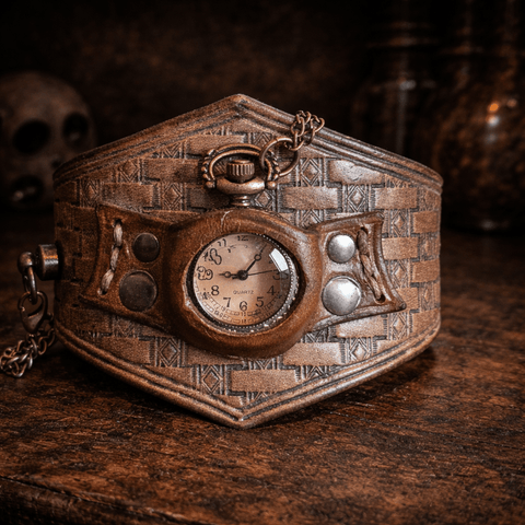 Bracelet montre steampunk steampunk médiéval fait main | Atelier AnJo