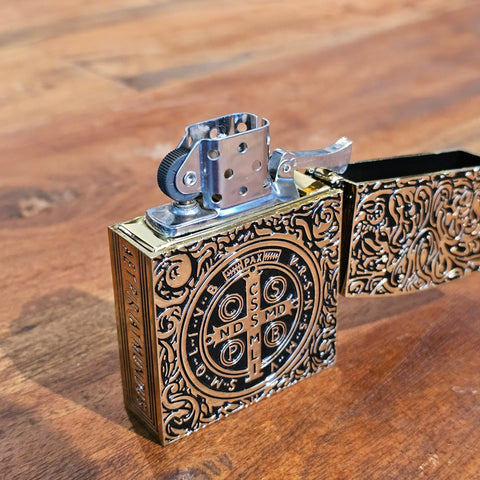 Briquet Constantine doré – Design vintage & steampunk steampunk médiéval fait main | Atelier AnJo