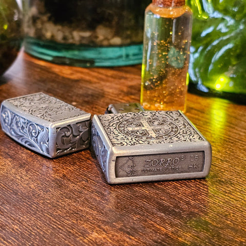 Briquet essence exorciste série limitée acier polie steampunk médiéval fait main | Atelier AnJo