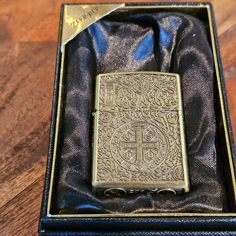 Briquet Exorciste en laiton – Artefact vintage & steampunk steampunk médiéval fait main | Atelier AnJo