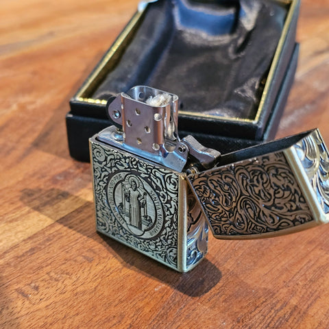 Briquet Exorciste en laiton – Artefact vintage & steampunk steampunk médiéval fait main | Atelier AnJo