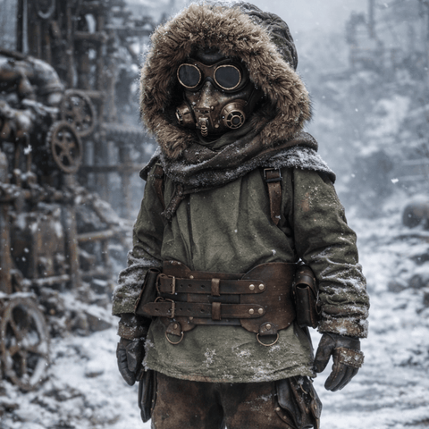 Ceinture militaire steampunk avec pochettes – Cuir artisanal – Style post - apocalyptique steampunk médiéval fait main | Atelier AnJo