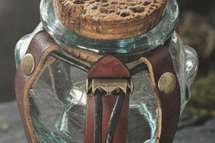 Flacon d’alchimiste steampunk & pirate – accessoire GN steampunk médiéval fait main | Atelier AnJo