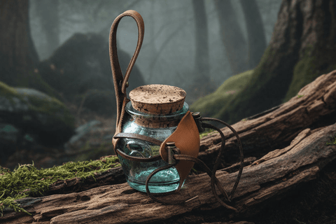 Flacon de ceinture, d’alchimiste steampunk médiéval pirate... steampunk médiéval fait main | Atelier AnJo