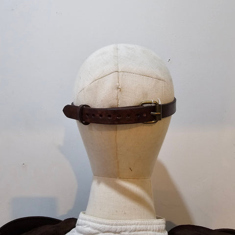 Lunettes steampunk en cuir – Post - apo / Accessoire artisanal steampunk médiéval fait main | Atelier AnJo