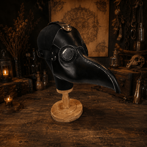 Masque de médecin de la peste en cuir – Steampunk post-apocalyptique steampunk médiéval fait main | Atelier AnJo