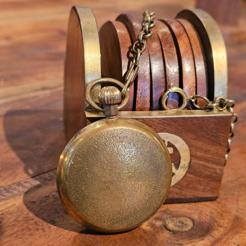 Montre à gousset mécanique suisse – Style vintage steampunk médiéval fait main | Atelier AnJo