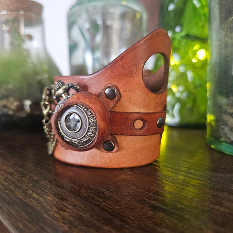 Montre steampunk “Atelier d’Inventeur” steampunk médiéval fait main | Atelier AnJo
