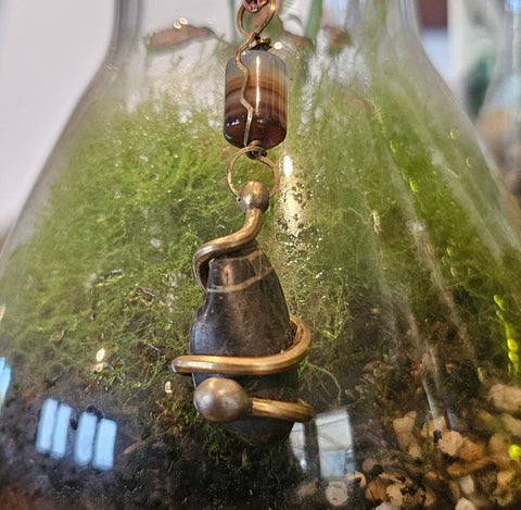 Pendentif artisanal – style steampunk steampunk médiéval fait main | Atelier AnJo