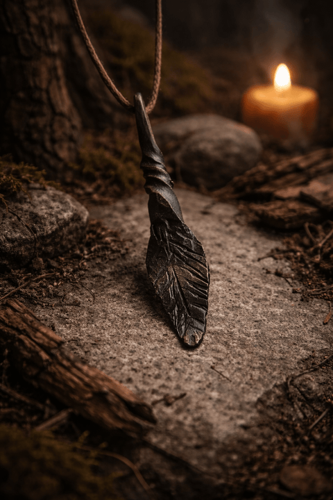 Pendentif en acier forgé à la main – Atelier Thorfin Taranisson steampunk médiéval fait main | Atelier AnJo