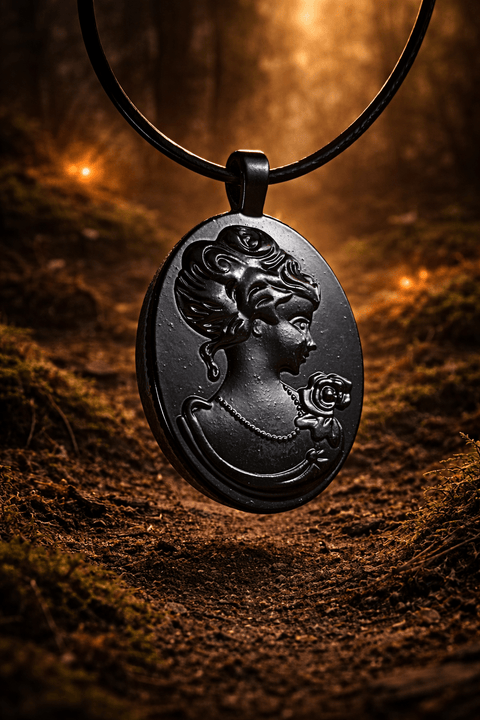 Pendentif mini - monde cerf forêt magique steampunk médiéval fait main | Atelier AnJo