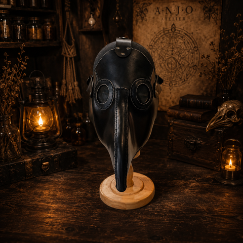 Masque de médecin de la peste en cuir – Steampunk post-apocalyptique