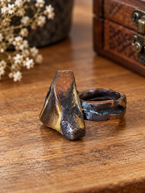 Bague « Braise Sauvage » – Œil de tigre