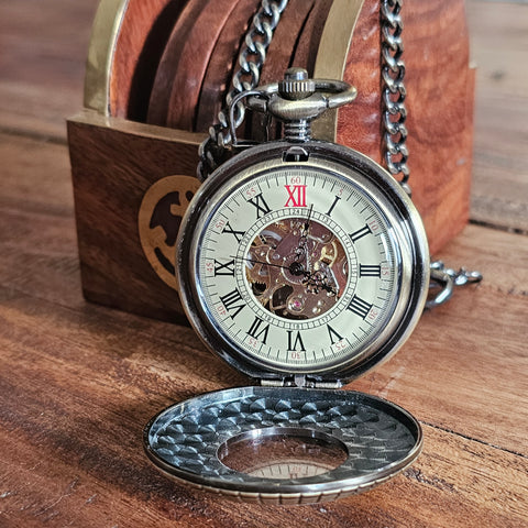 Montre à gousset mécanique steampunk
