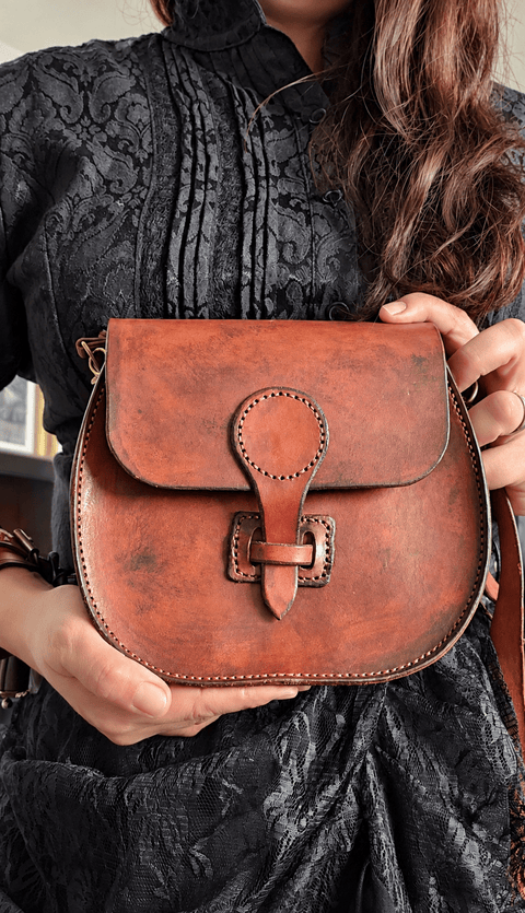 Sac en cuir fait main – Médiéval steampunk steampunk médiéval fait main | Atelier AnJo