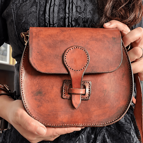Sac en cuir fait main – Médiéval steampunk steampunk médiéval fait main | Atelier AnJo