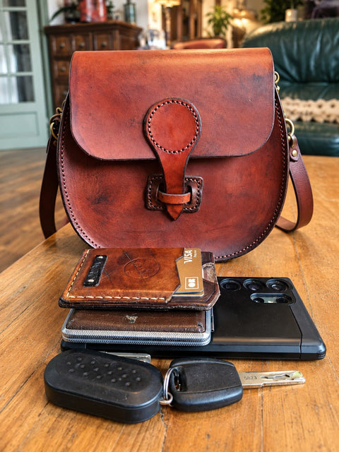 Sac en cuir fait main – Médiéval steampunk steampunk médiéval fait main | Atelier AnJo