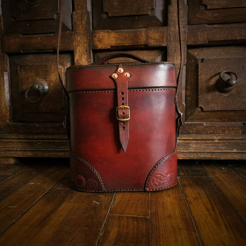 Sac en cuir steampunk fait main – Sacoche artisanale médiévale steampunk médiéval fait main | Atelier AnJo